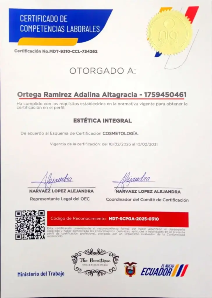 Cosmetología Febrero Certificación